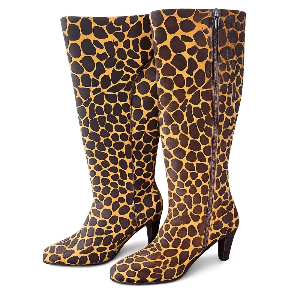 Lilly Pulitzer Giraffe Calf Hair Leather Boots